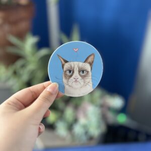 Grumpy Cat Sticker - Cunning Curiosities