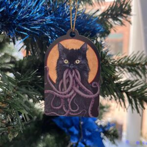 Cathulu Tree Ornament - Original art by Cunning Curiosities